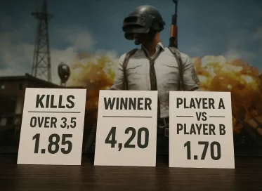 Индивидуальные ставки в PUBG: фраги, топ-1 и дуэльные исходы